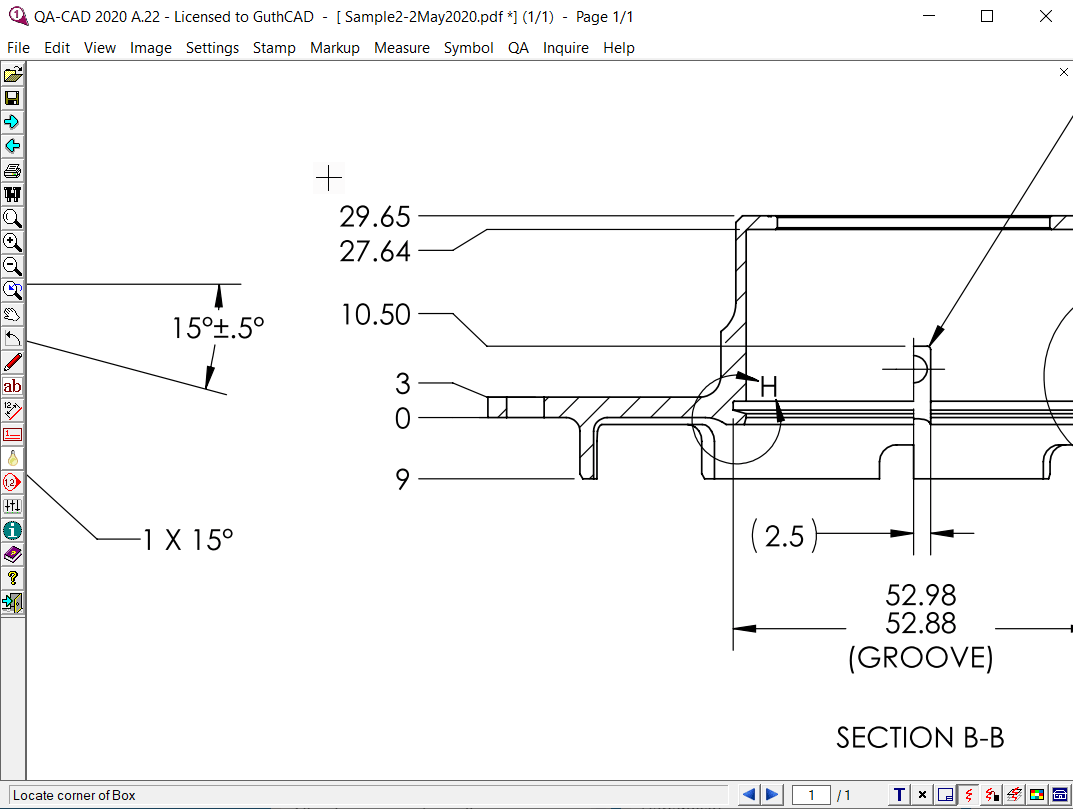 Select PDF as output option