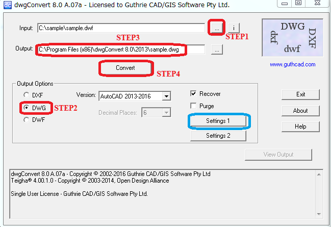 DWF to DWG converter guide